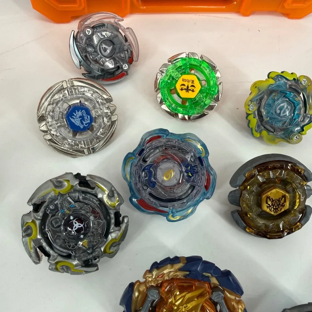 Beyblade Burst Massive Lot 3 Storage Cases Launchers Ripcords Tops Parts